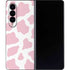 Pink Cow Print Galaxy Z Fold4 5G Skin